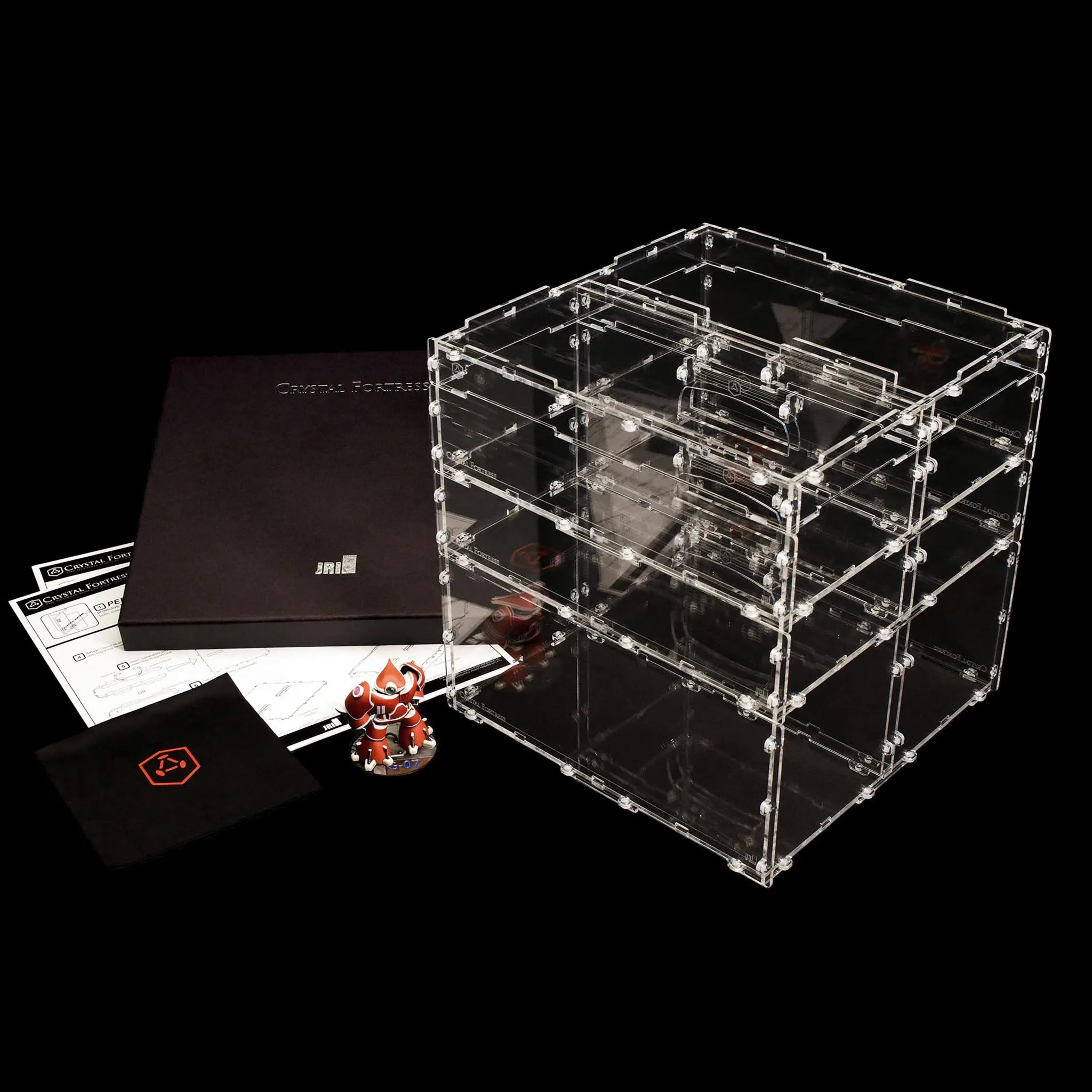 Best-selling Humpback Fortress Cube with handles, ideal for showcasing miniature collections.