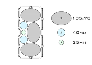 Drawing of medium acrylic display case base