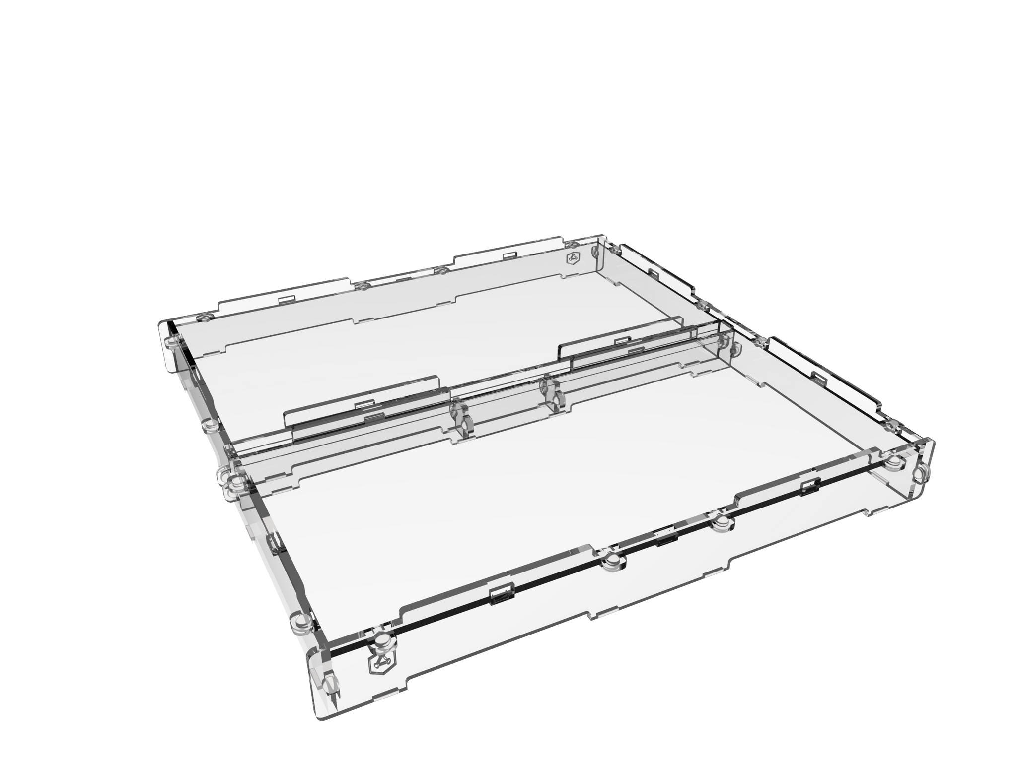 Humpback 1 inch acrylic display case cover for miniatures