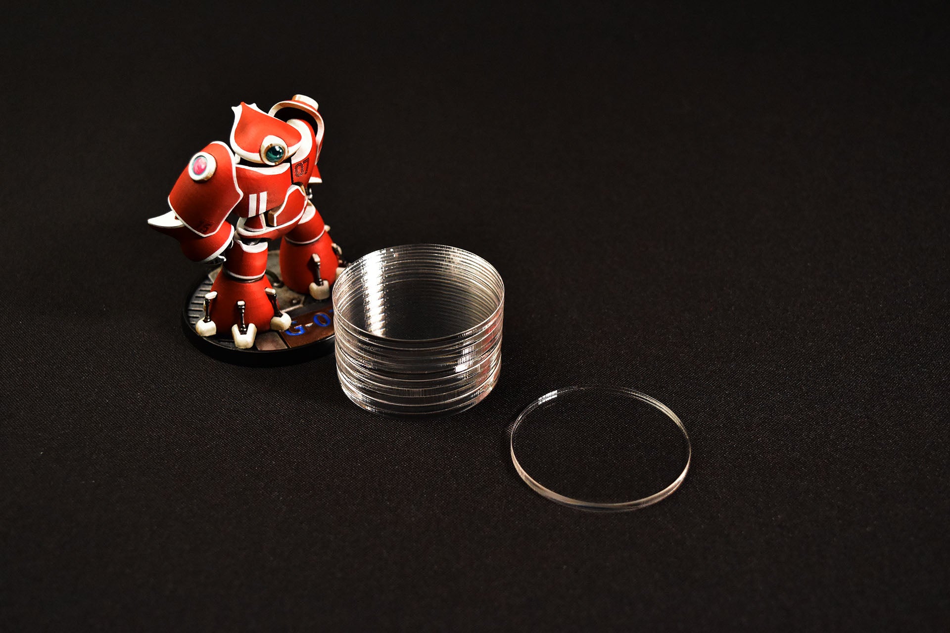 MINIATURE BASES | 3mm Clear Acrylic