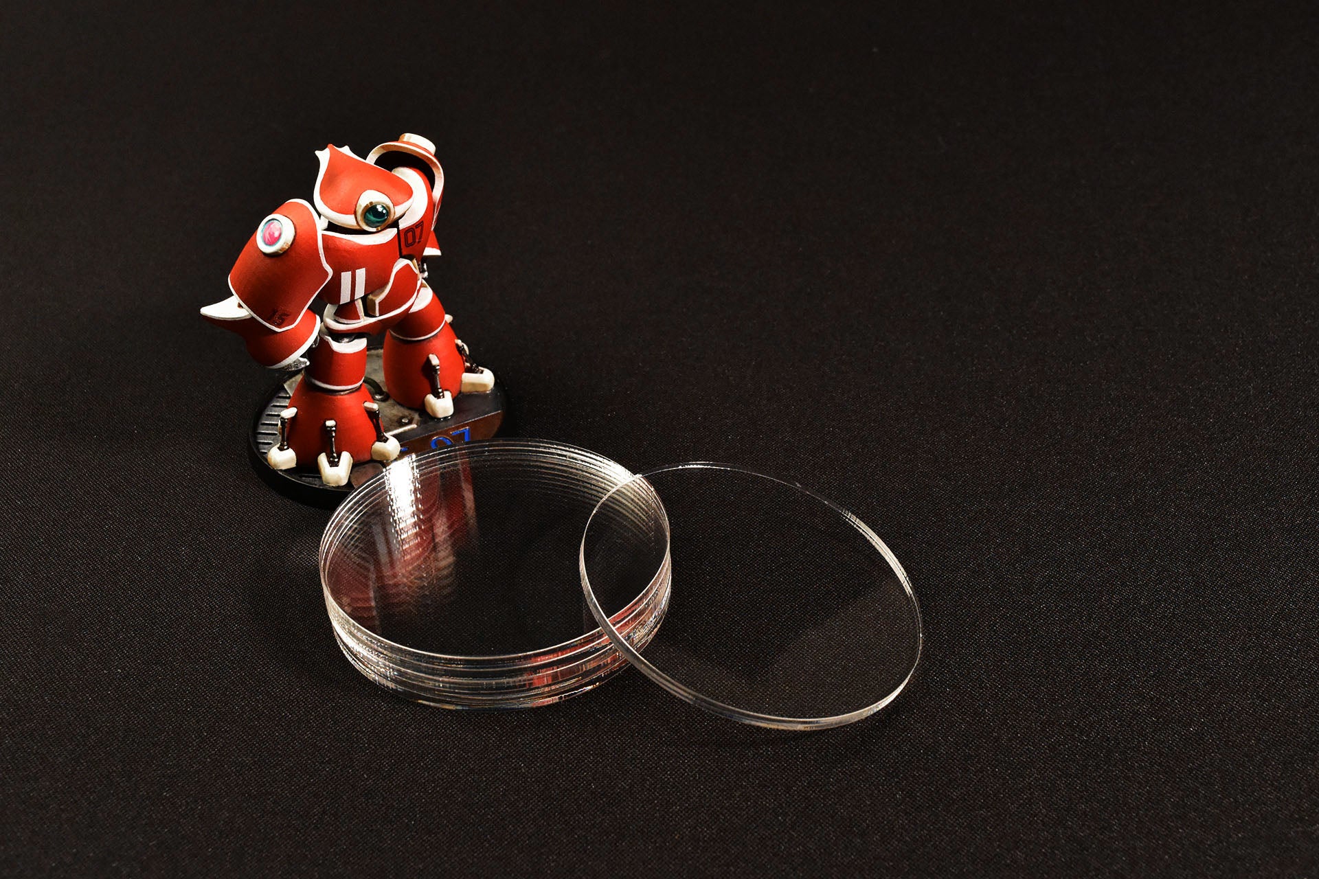 MINIATURE BASES | 3mm Clear Acrylic