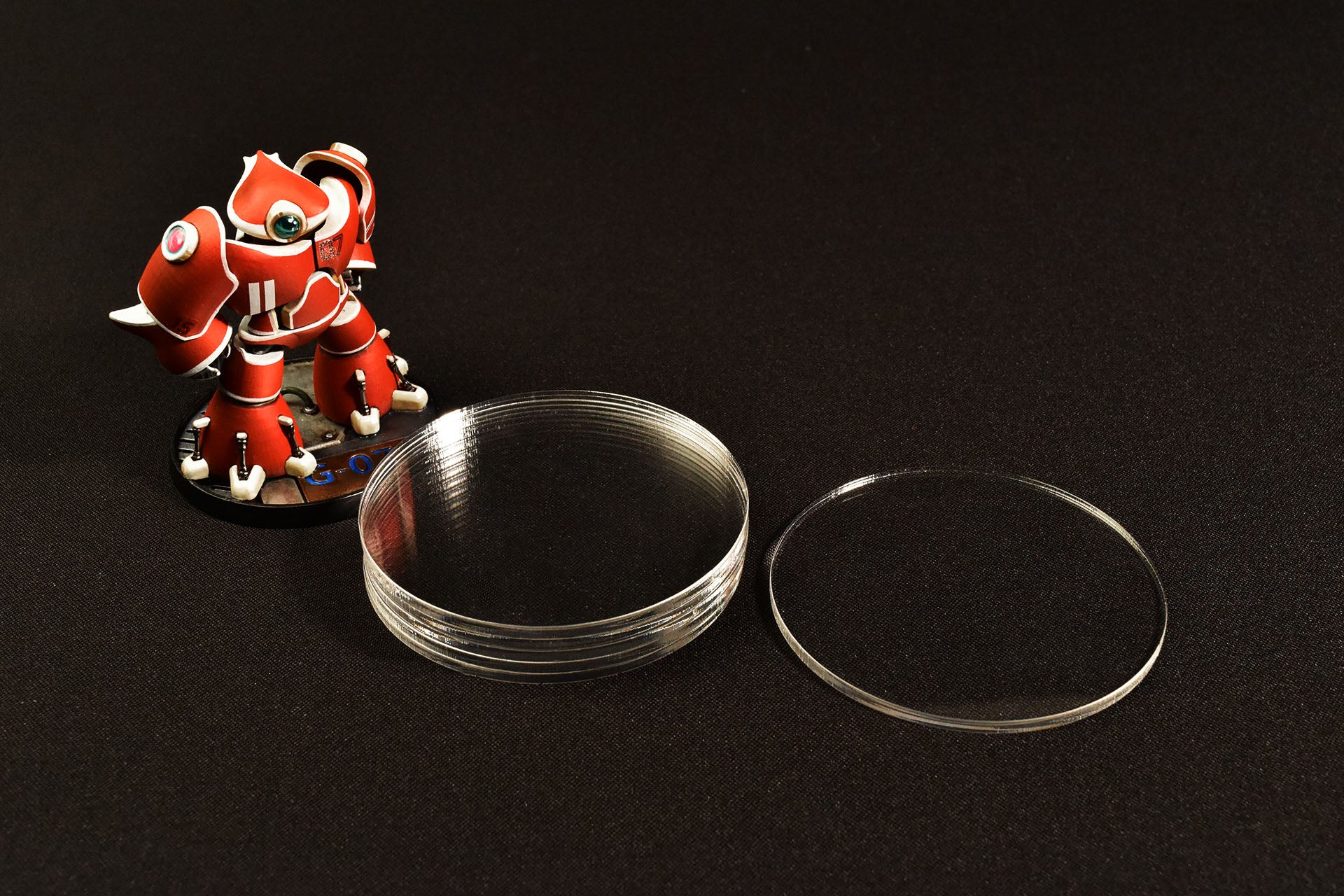 MINIATURE BASES | 3mm Clear Acrylic