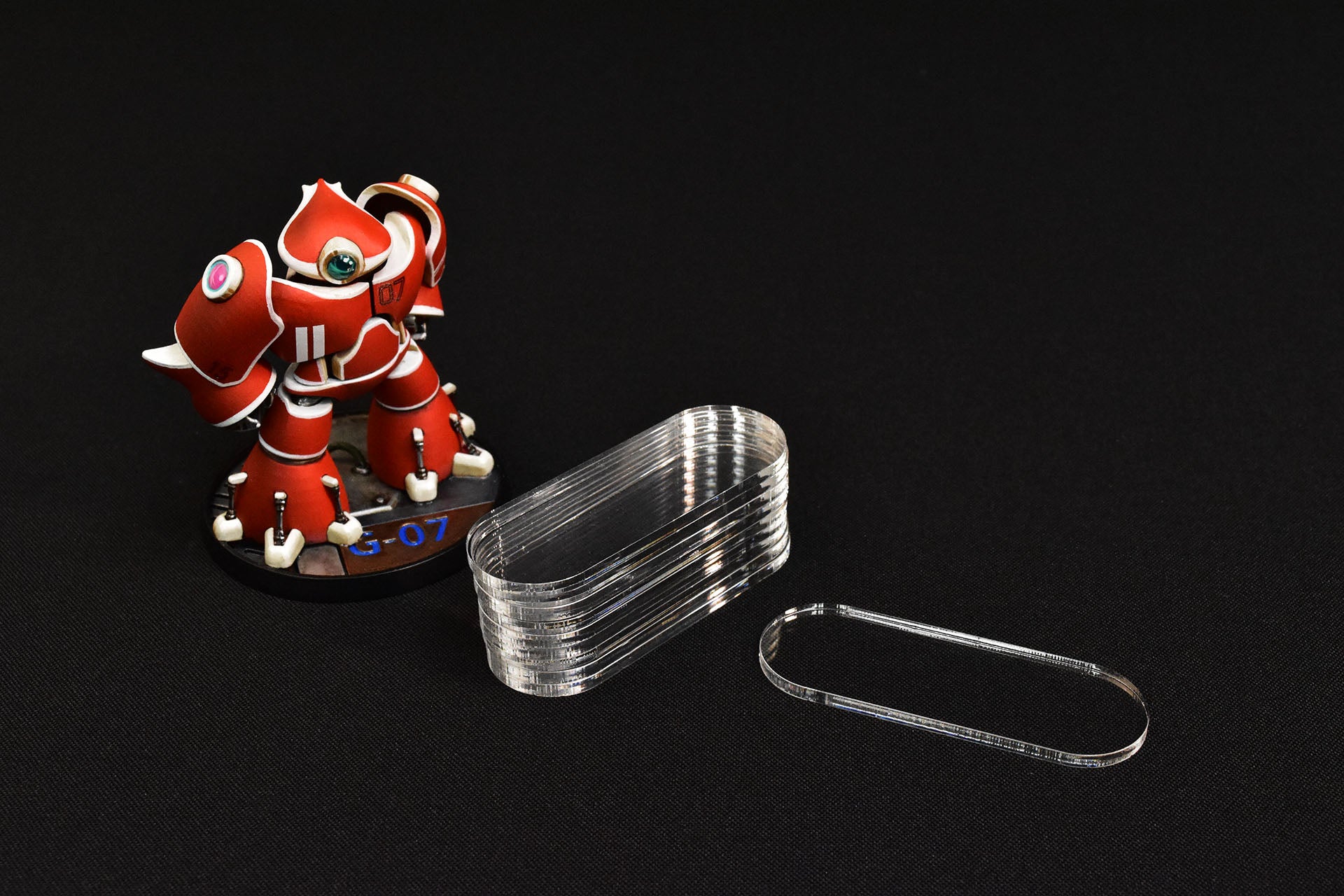 MINIATURE BASES | 3mm Clear Acrylic