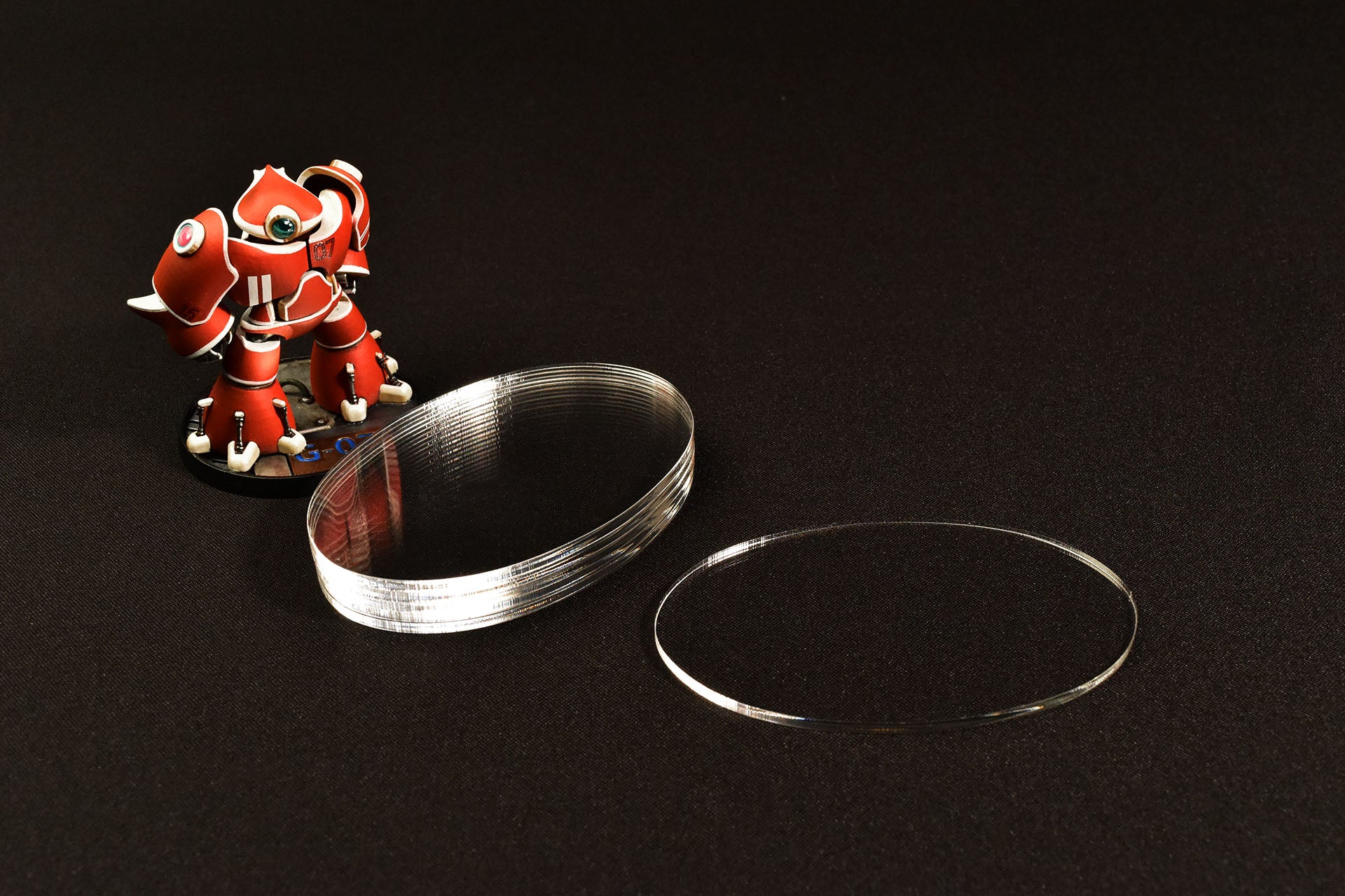 MINIATURE BASES | 3mm Clear Acrylic