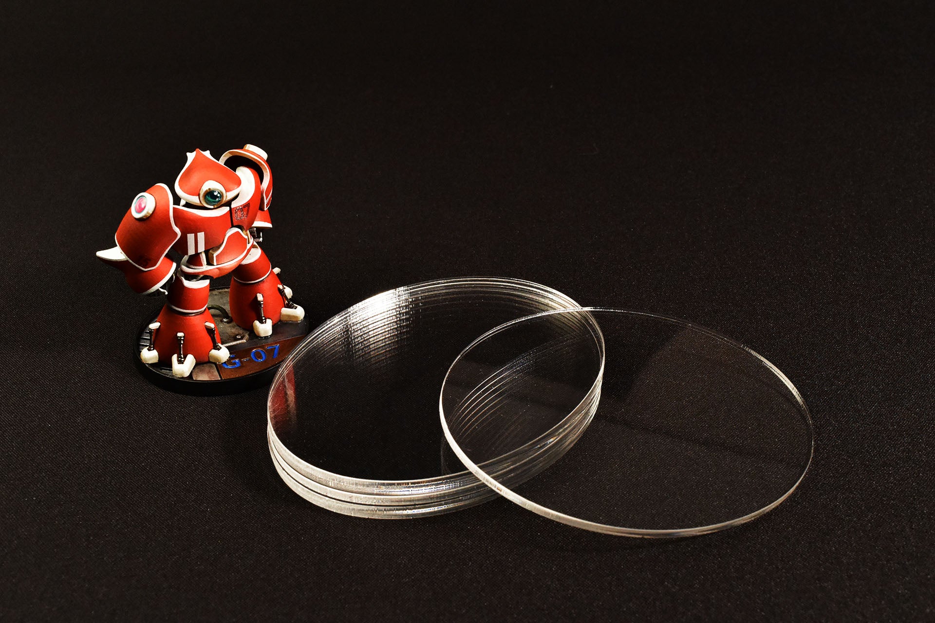 MINIATURE BASES | 3mm Clear Acrylic