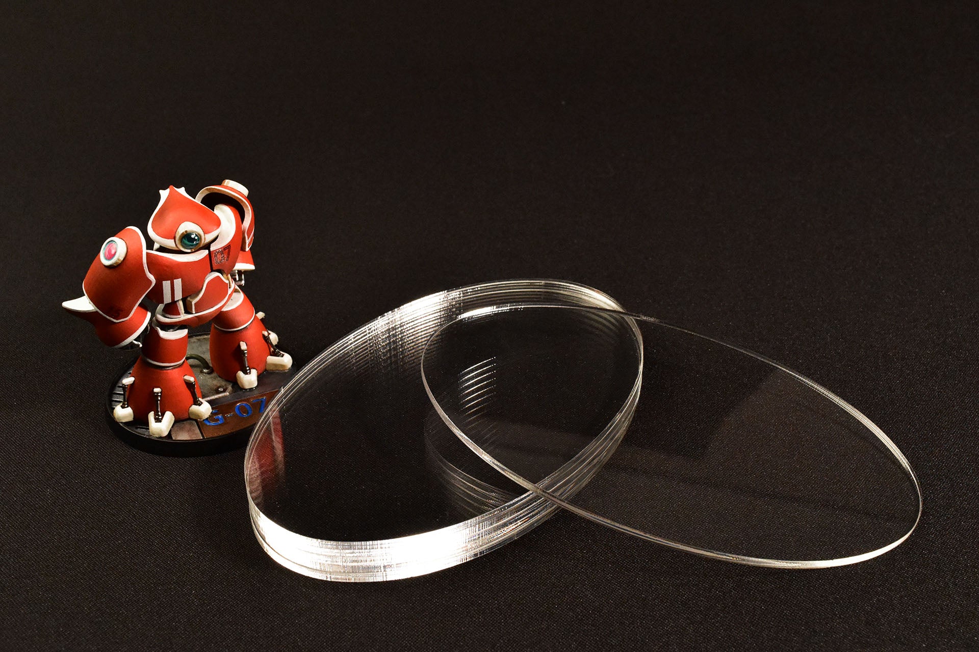 MINIATURE BASES | 3mm Clear Acrylic
