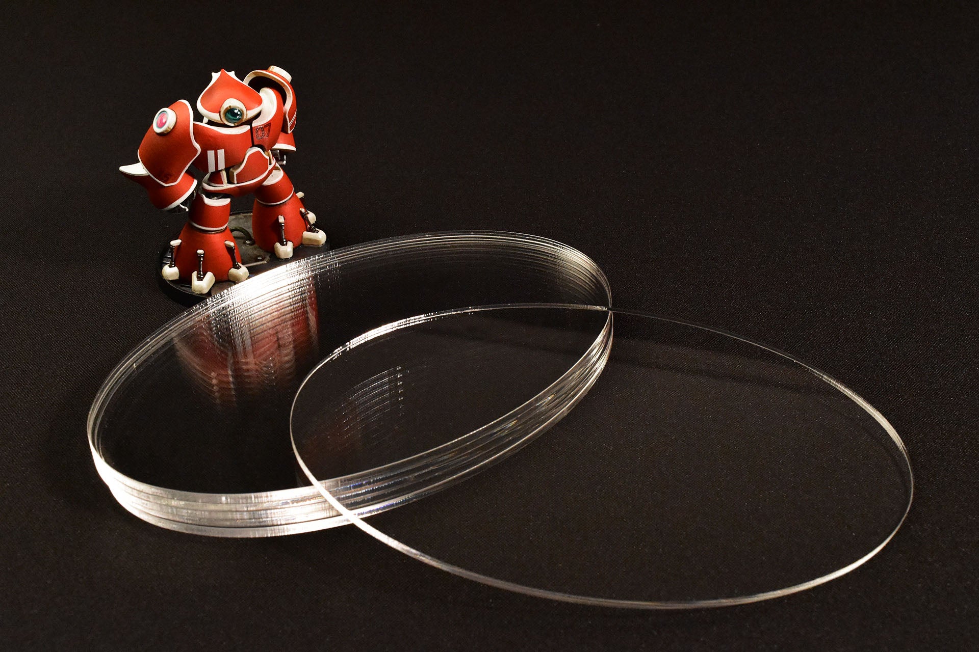 MINIATURE BASES | 3mm Clear Acrylic