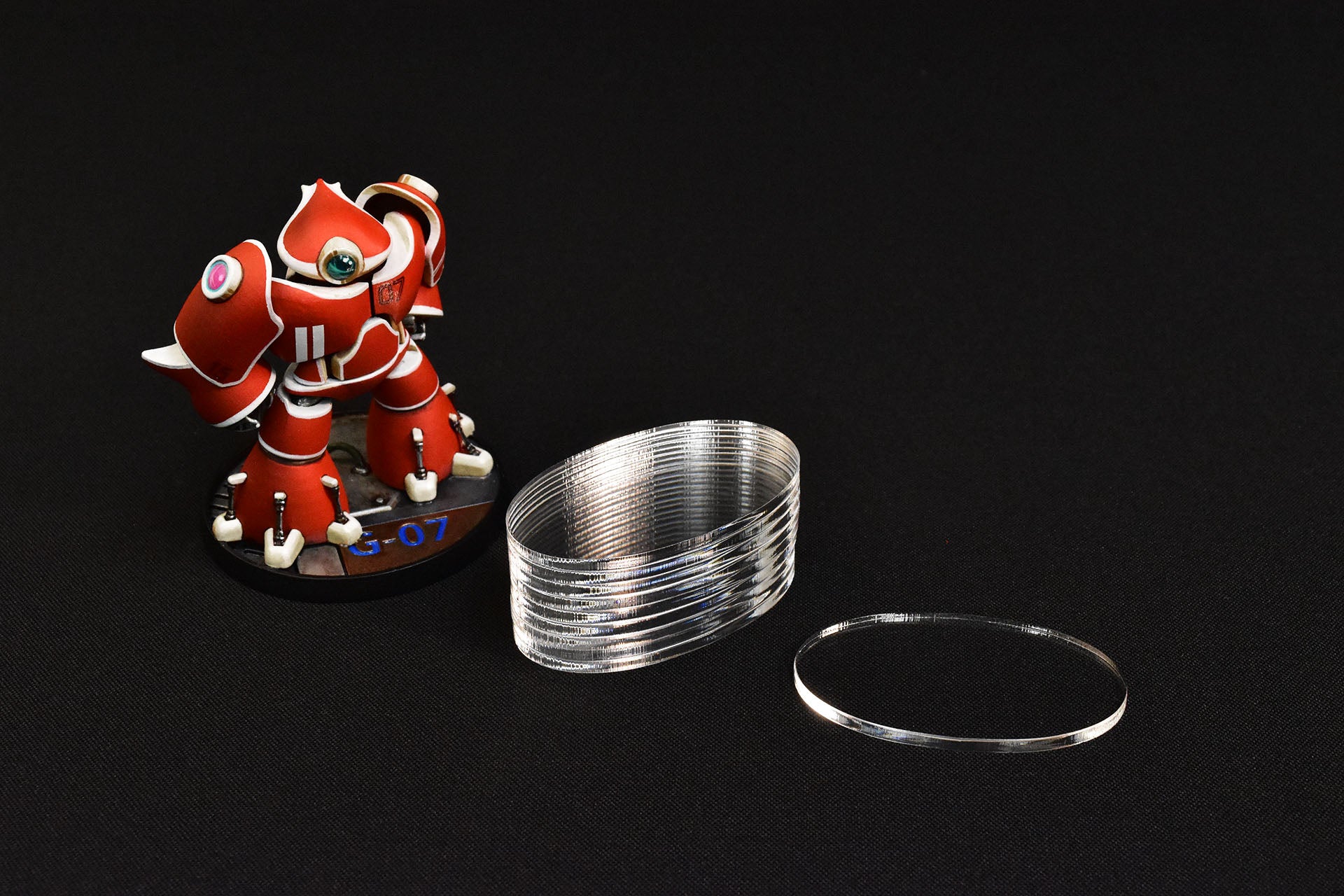 MINIATURE BASES | 3mm Clear Acrylic