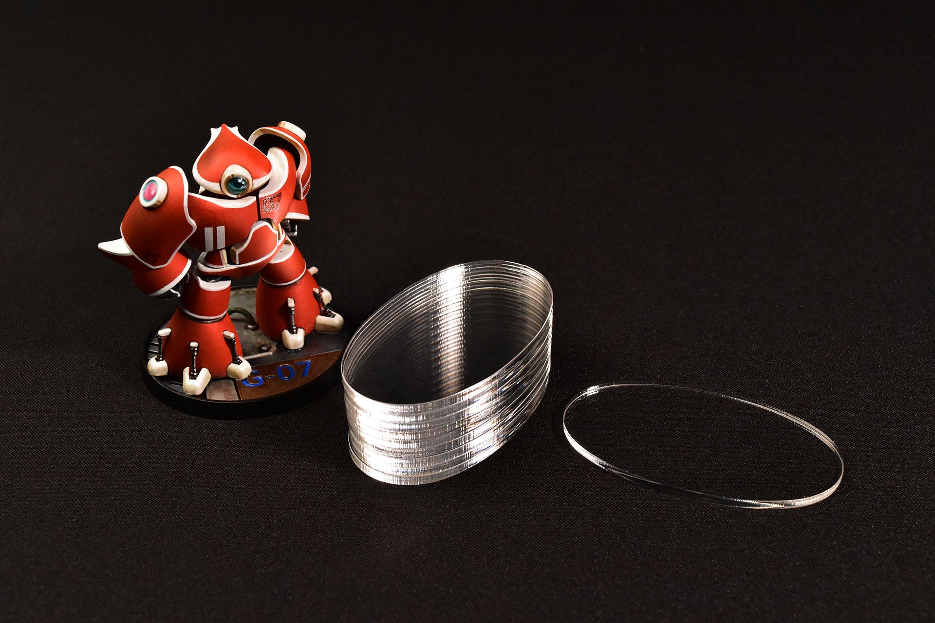 MINIATURE BASES | 3mm Clear Acrylic