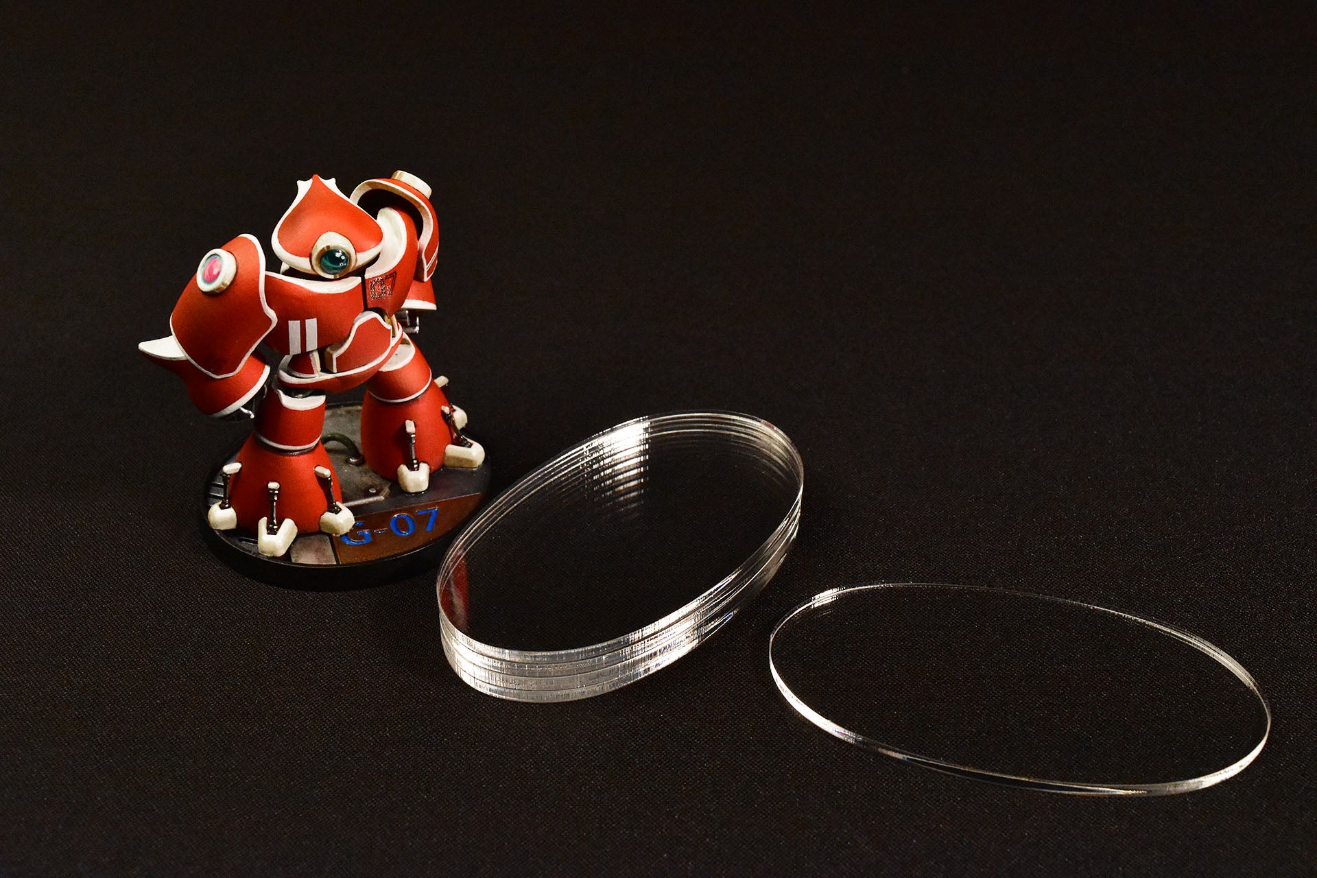 MINIATURE BASES | 3mm Clear Acrylic
