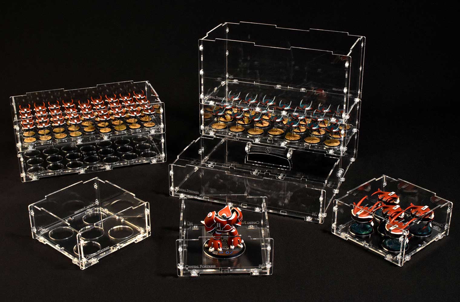 Mini Casing Acrylic Orca Cases | Premium Stackable Acrylic Miniature & Model Display Case ...