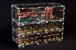 modular stackable acrylic display case system