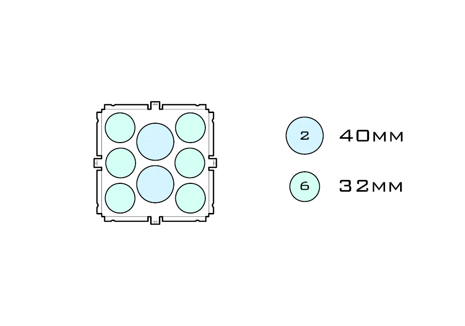 Acrylic display case base diagram