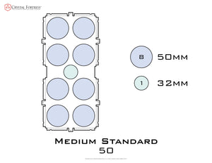 Medium Standard 50mm acrylic display case base - small image