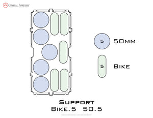 Support Bike.5 50.5 acrylic display case base - small image