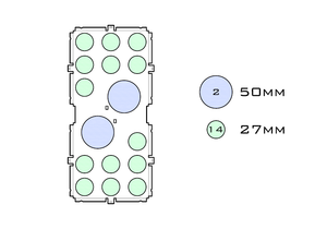 Illustration of medium acrylic display case base