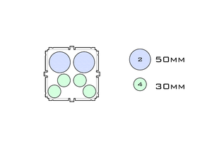 Acrylic display case layout drawing