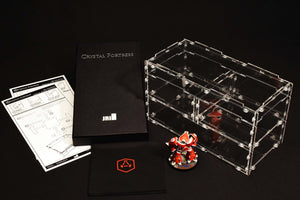 Crystal Fortress 1/4 Cube Acrylic Display Case Bundle