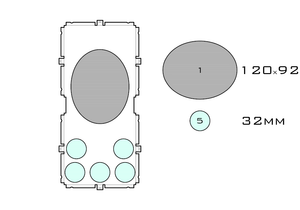 Drawing of medium acrylic display case base