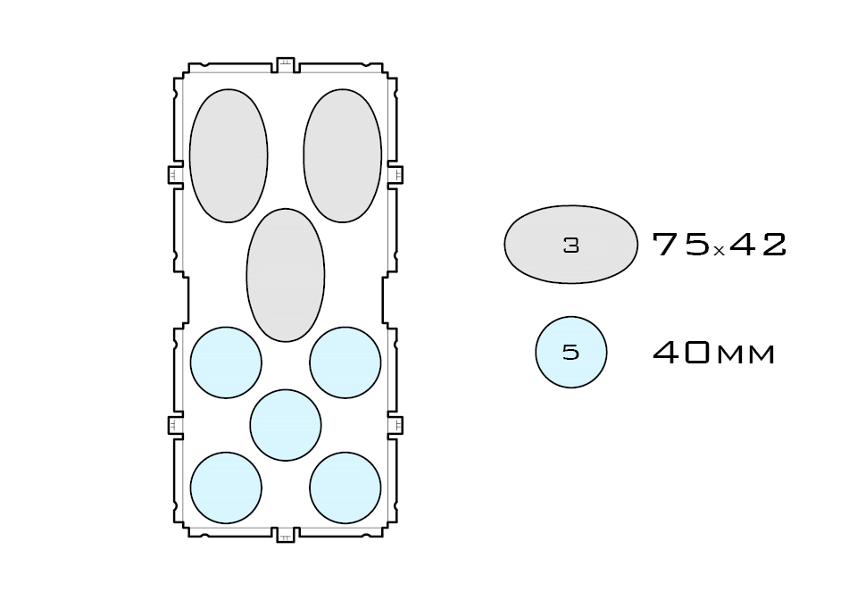 Drawing of medium acrylic display case base