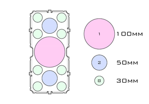 Drawing of medium acrylic display case base