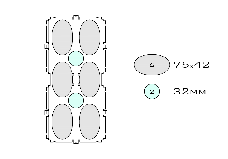 Drawing of medium acrylic display case base