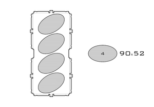 Drawing of medium acrylic display case base