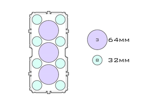 Drawing of medium acrylic display case base