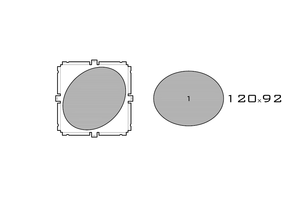 Drawing of medium acrylic display case base