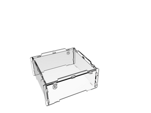 Crystal Fortress Beluga Acrylic Display Case Cover for Miniatures