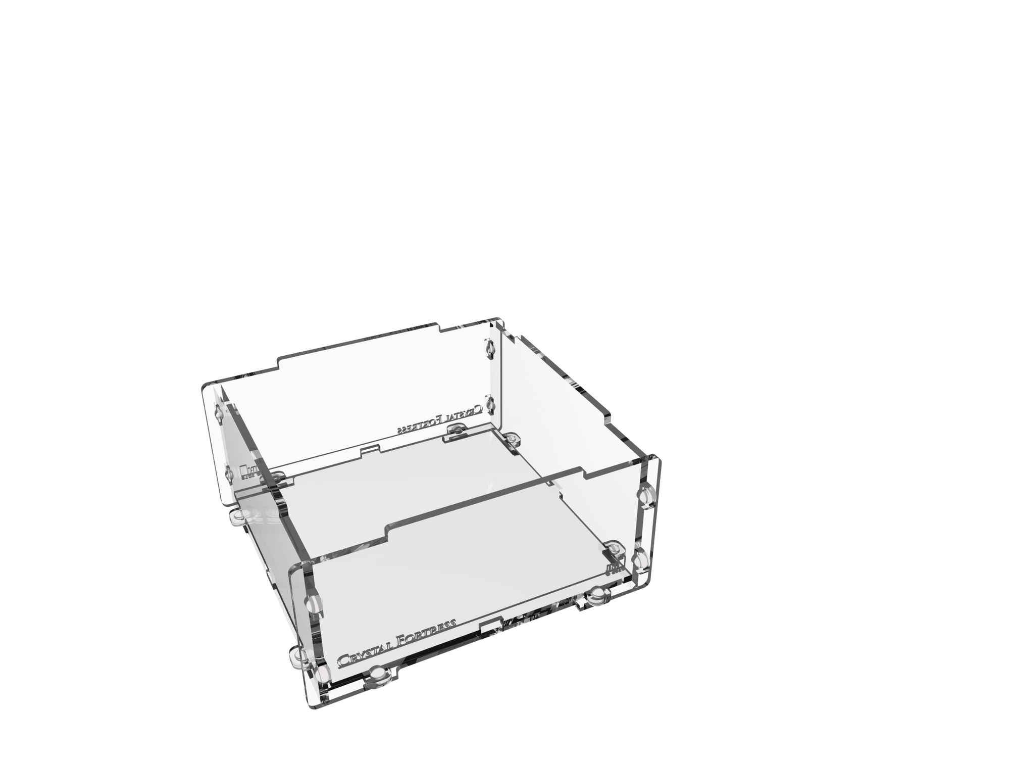 Crystal Fortress Beluga Acrylic Display Case Bundle for Miniatures