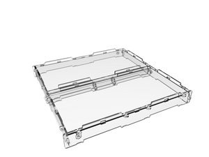 Humpback 1 inch acrylic display case cover for miniatures