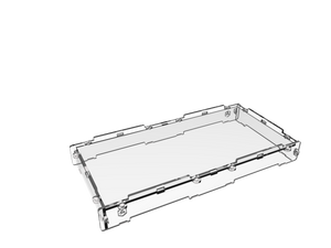 1" Acrylic display case cover for miniatures