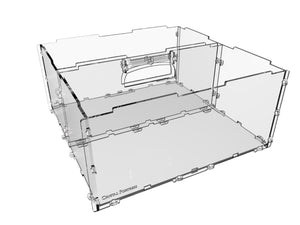 Humpback 4" acrylic display case for miniatures and models